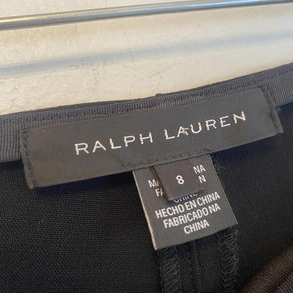 RALPH LAUREN black label lambs leather black trousers sz 8 - Picture 5 of 6